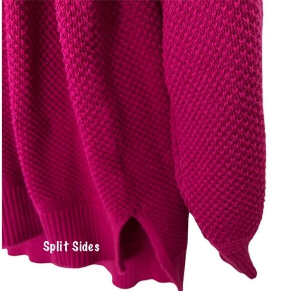 Time and Tru Hi-Low Raspberry Sweater Size XXL/20 - Picture 3 of 5
